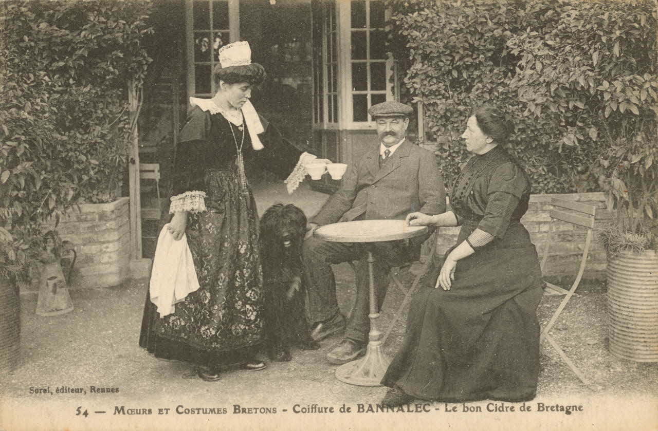 carte postale LE BON CIDRE DE BRETAGNE Finistère 1922 018996 Photo