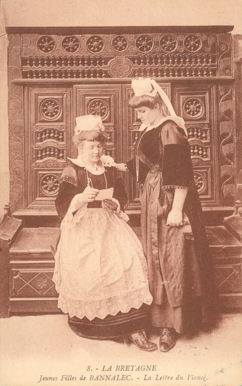 carte postale LA LETTRE DU FIANCE Finistère 1903-1920 018997 Photo