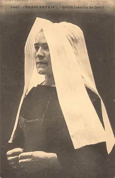carte postale COIFFE BLANCHE DE DEUIL Finistère 1903-1920 019017 Photo