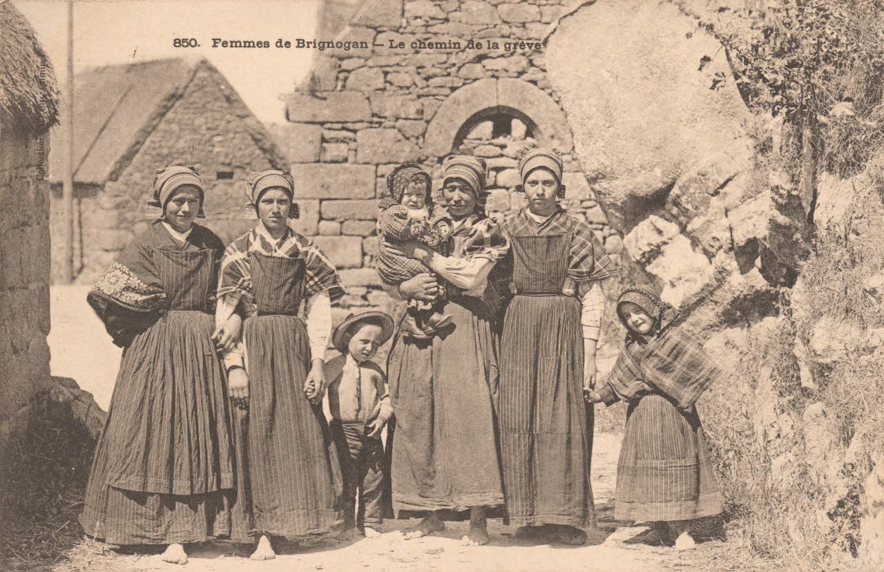 carte postale LE CHEMIN DE LA GREVE Finistère 1903-1920 019037 Photo