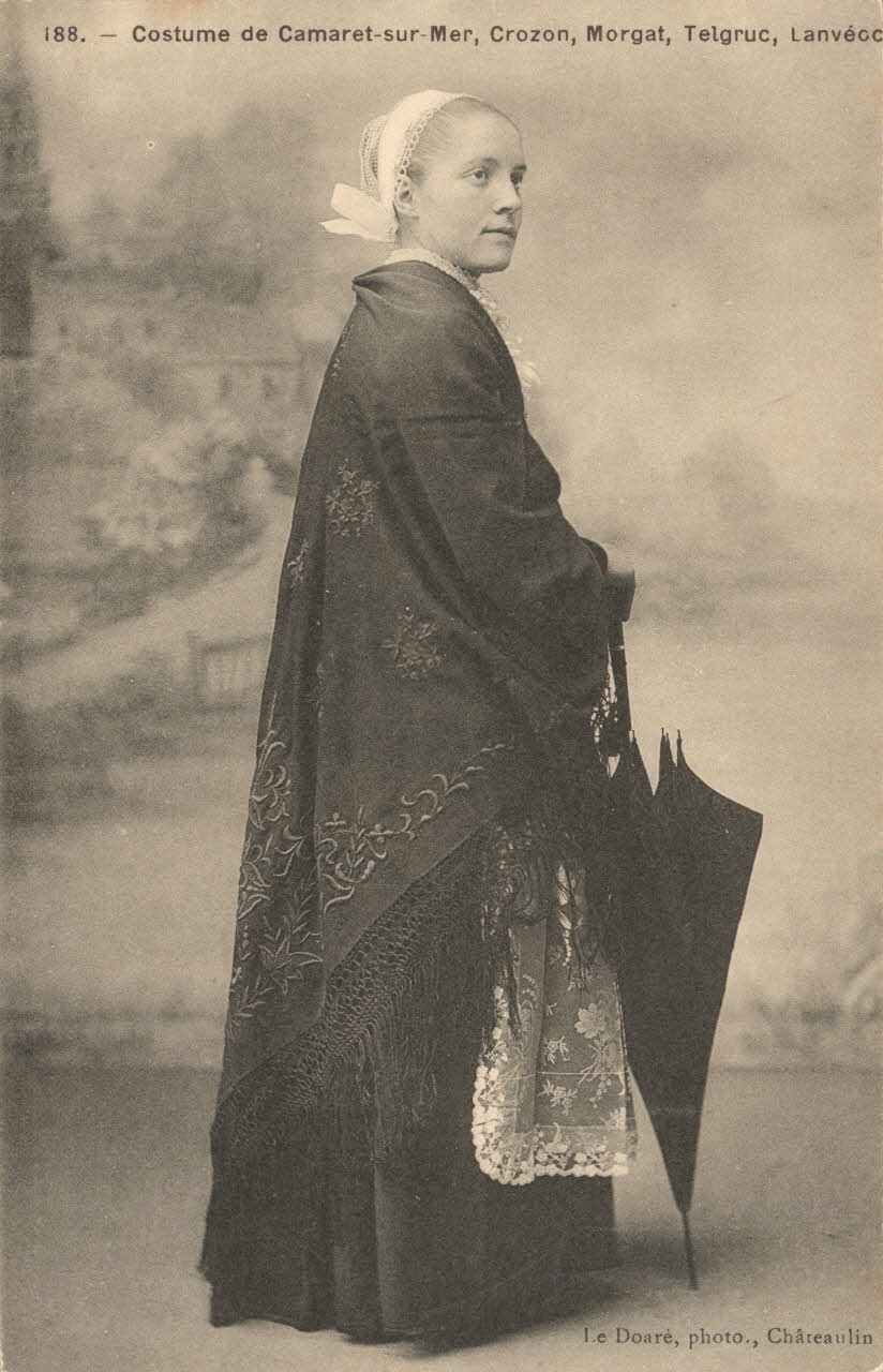 carte postale COSTUME DE CAMARET SUR MER Finistère 1903-1920 019038 Photo