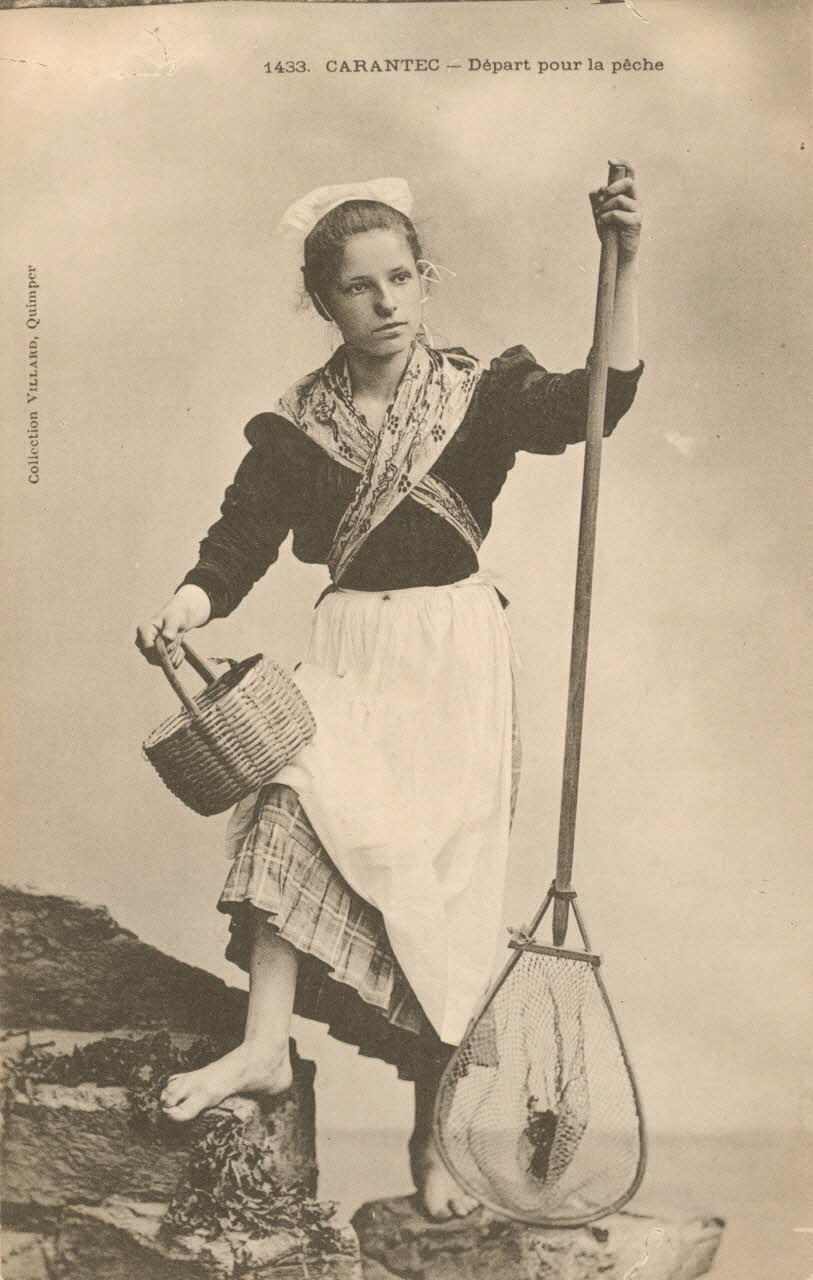 carte postale DEPART POUR LA PECHE Finistère 1903-1920 019043 Photo