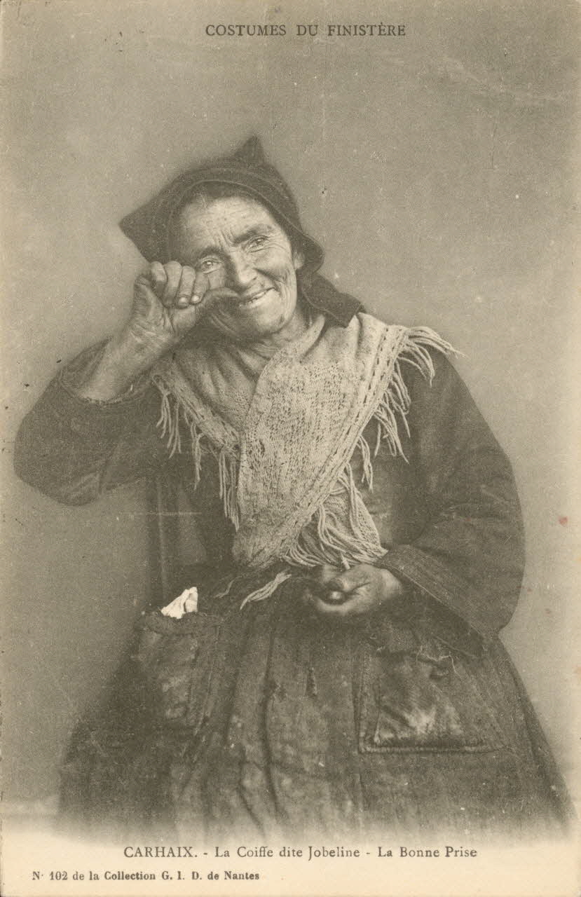 carte postale COIFFE JOBELINE ; LA BONNE PRISE Finistère 1916 019046 Photo