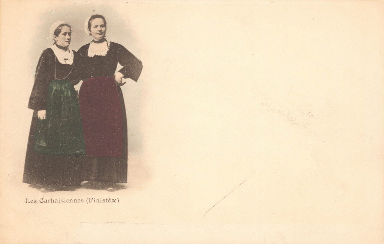 carte postale LES CARHAISIENNES Finistère 1903 019053 Photo