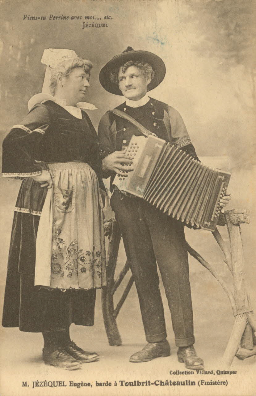 carte postale JEZEQUEL EUGENE, BARDE Finistère 1903-1920 019066 Photo