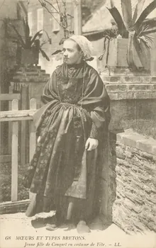 carte postale JEUNE FILLE DU CONQUET Finistère 1903-1920 019150  Photo