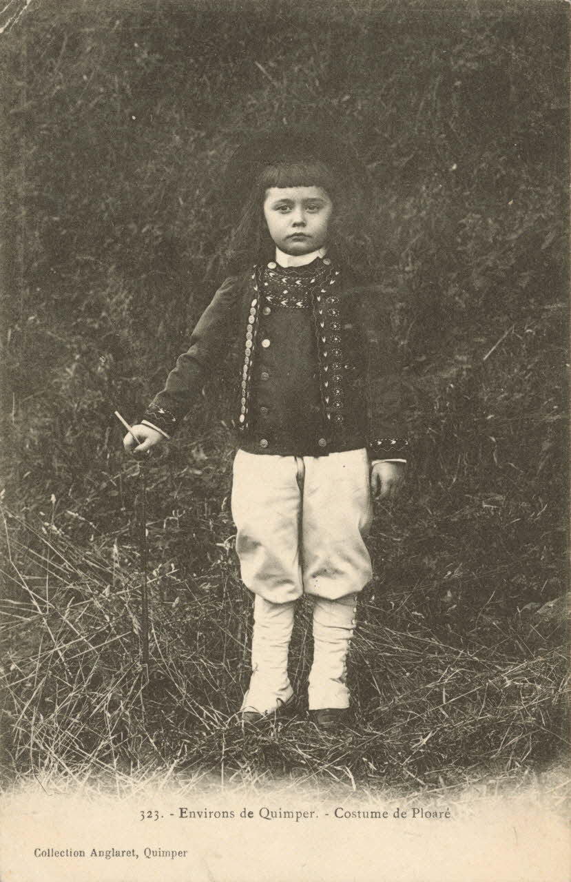 carte postale COSTUME DE PLOARE Finistère 1908 019179 Photo