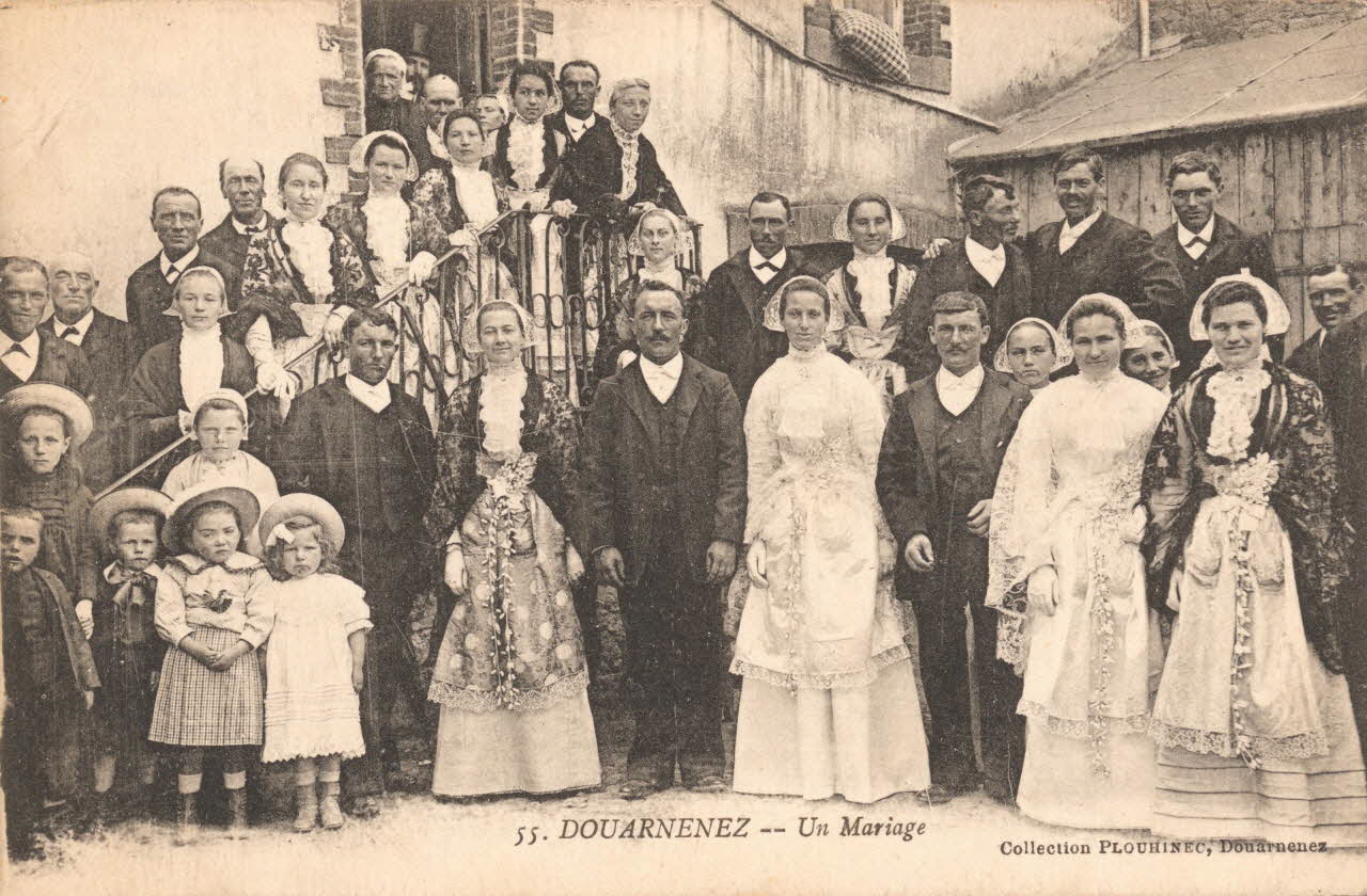 carte postale UN MARIAGE Finistère 1903-1920 019207 Photo