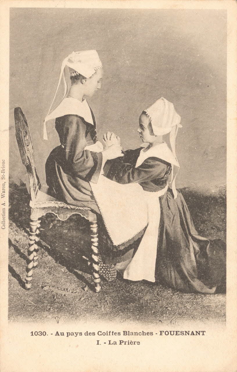 carte postale AU PAYS DES COIFFES BLANCHES Finistère 1903 019242 Photo
