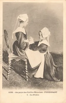 carte postale AU PAYS DES COIFFES BLANCHES Finistère 1903 019242 Photo