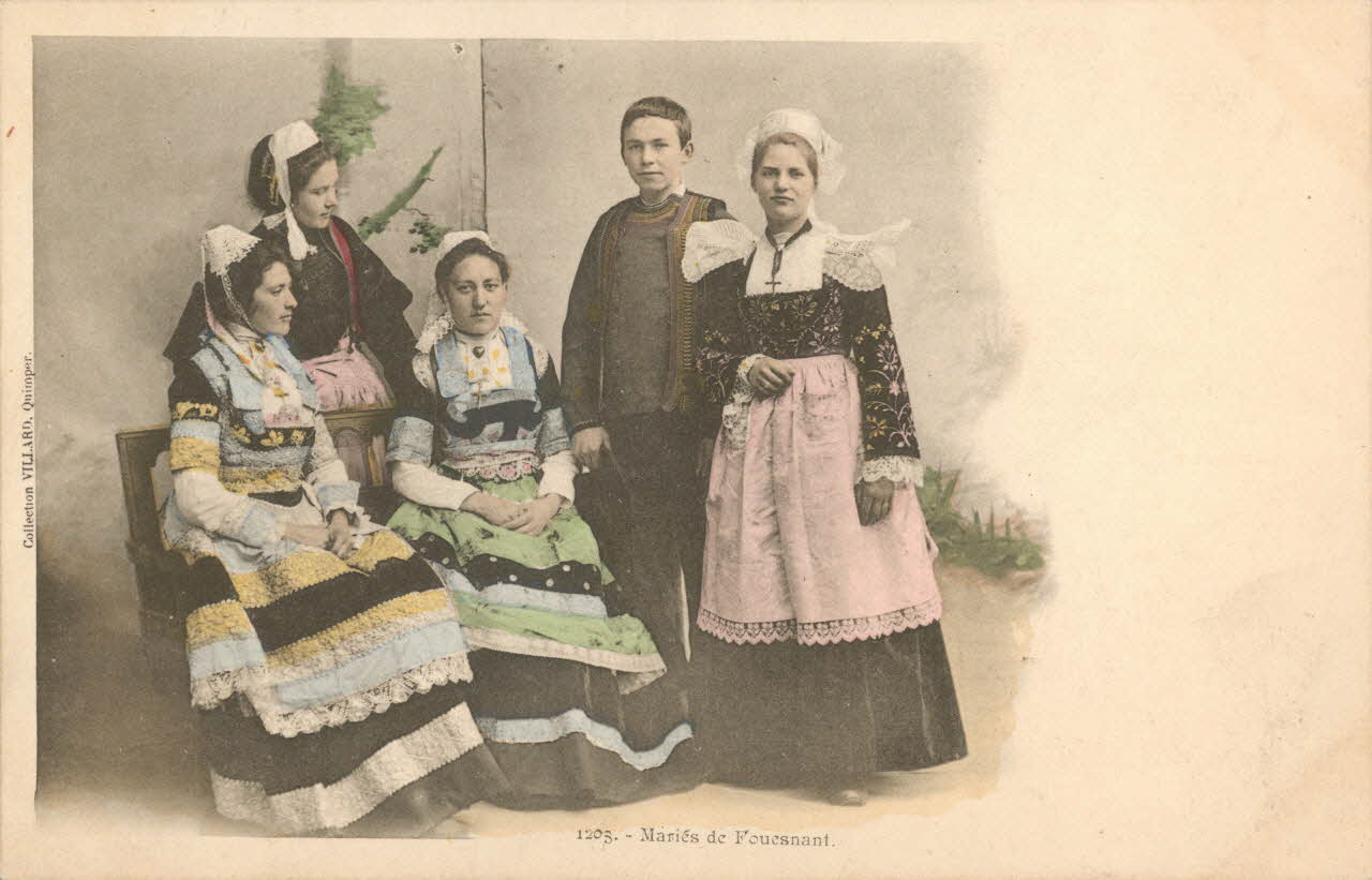 carte postale MARIES DE FOUESNANT Finistère 1903 019250 Photo