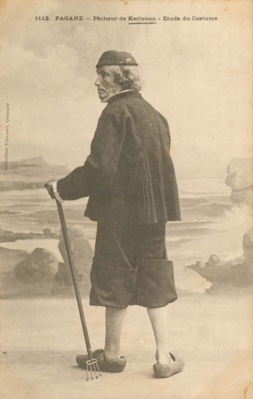 carte postale PECHEUR DE KERLOUAN Finistère 1903-1920 019332 Photo