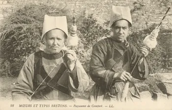 carte postale PAYSANNES Finistère 1903-1920 019366 Photo
