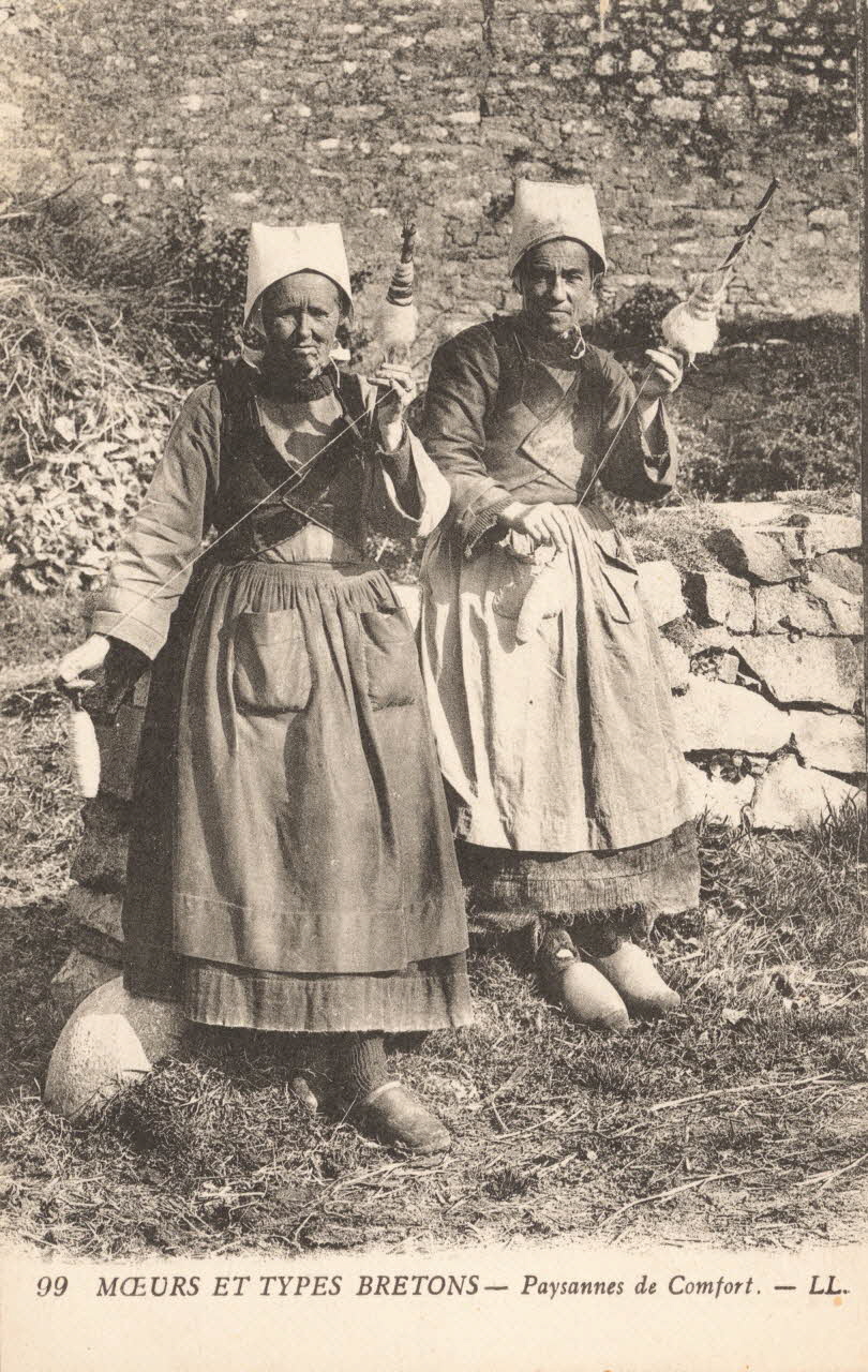 carte postale PAYSANNES Finistère 1903-1920 019370 Photo