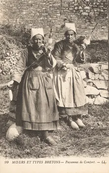 carte postale PAYSANNES Finistère 1903-1920 019370 Photo