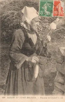 carte postale PAYSANNE Finistère 1913 019372 Photo