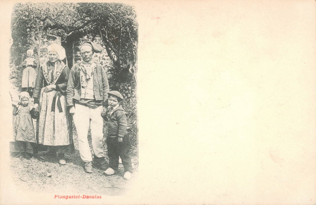 carte postale PLOUGASTEL-DAOULAS Finistère 1903 019496 Photo