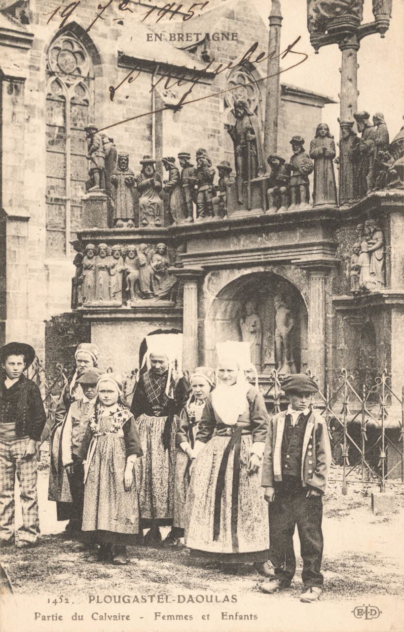 carte postale FEMMES ET ENFANTS Finistère 1915 019516 Photo
