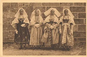 carte postale COSTUMES ANCIENS Finistère 1903-1920 019549  Photo