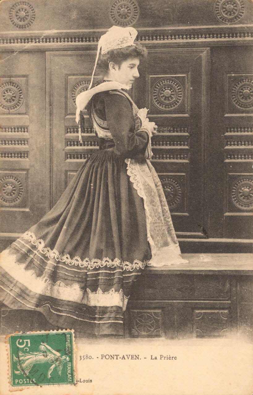 carte postale LA PRIERE Finistère 1903-1920 019592 Photo