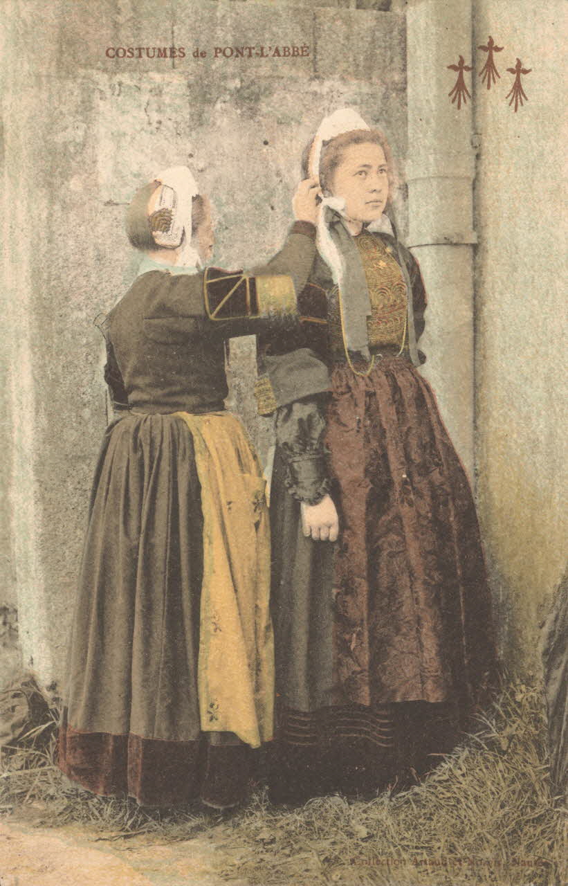 carte postale COSTUMES DE PONT L'ABBE Finistère 1903-1920 019634 Photo