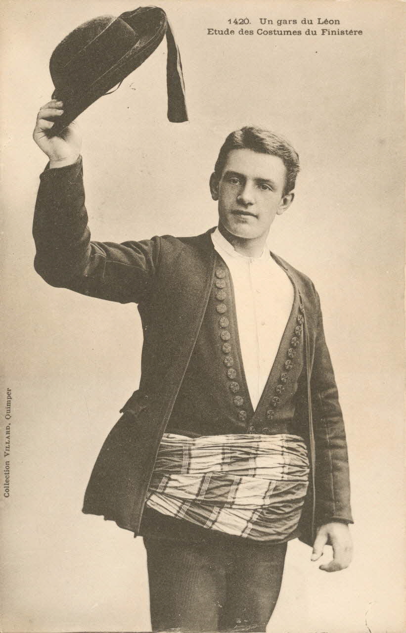 carte postale UN GARS DU LEON Finistère 1903-1920 019855 Photo