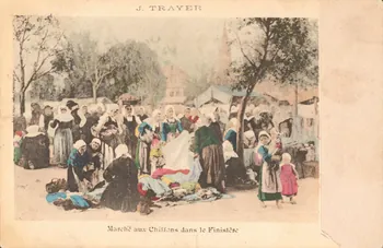 carte postale MARCHE AUX CHIFFONS 1903 019931 Photo