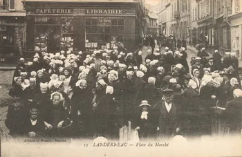 carte postale PLACE DU MARCHE Finistère 1903-1920 019952 Photo