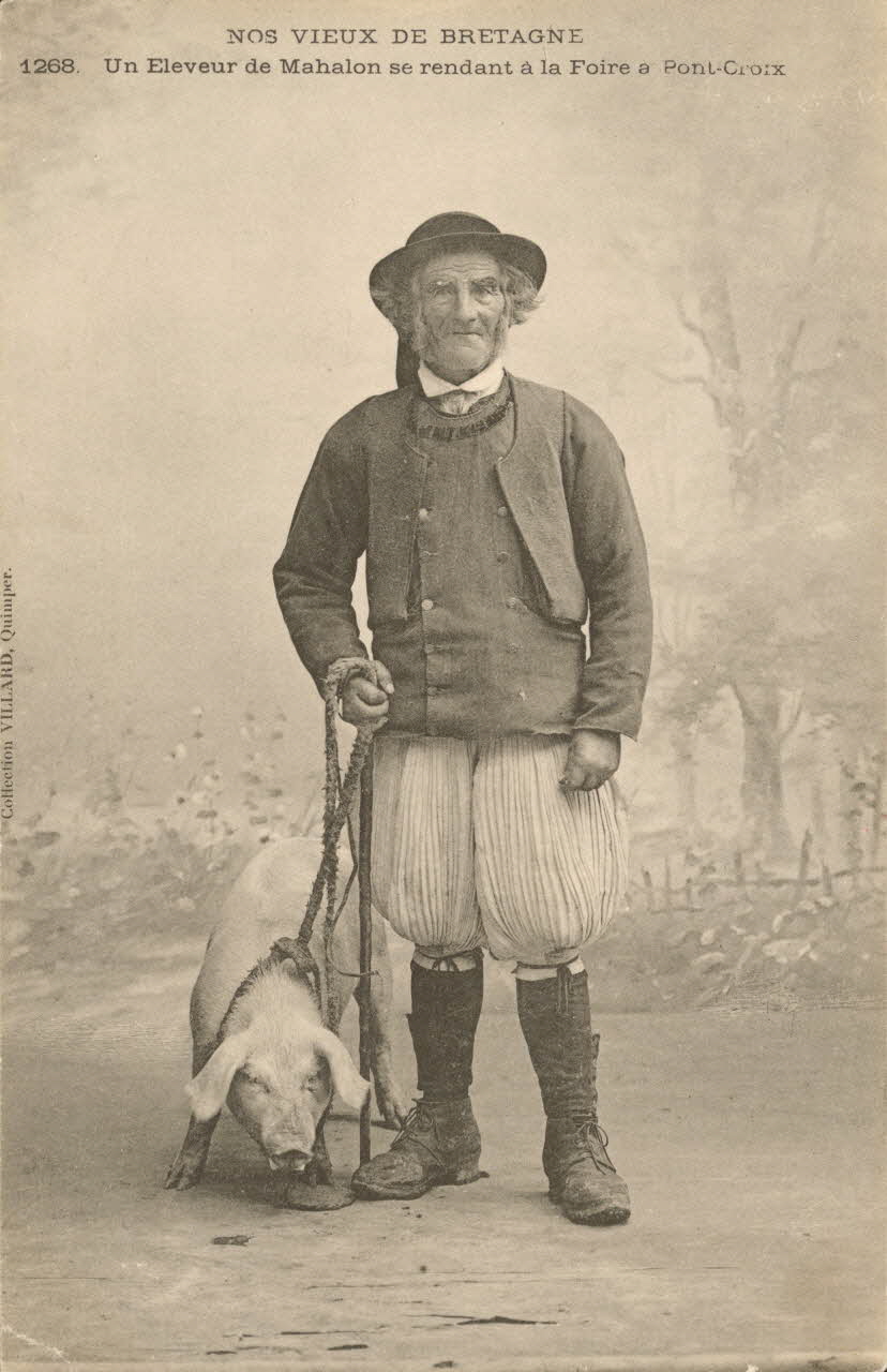 carte postale UN ELEVEUR DE MAHALON Finistère 1903 019971 Photo