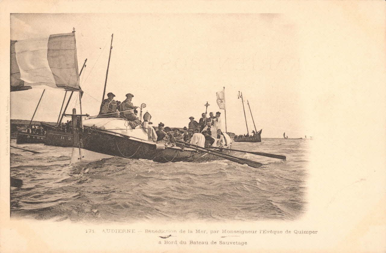 carte postale BENEDICTION DE LA MER Finistère 1903 020000 Photo