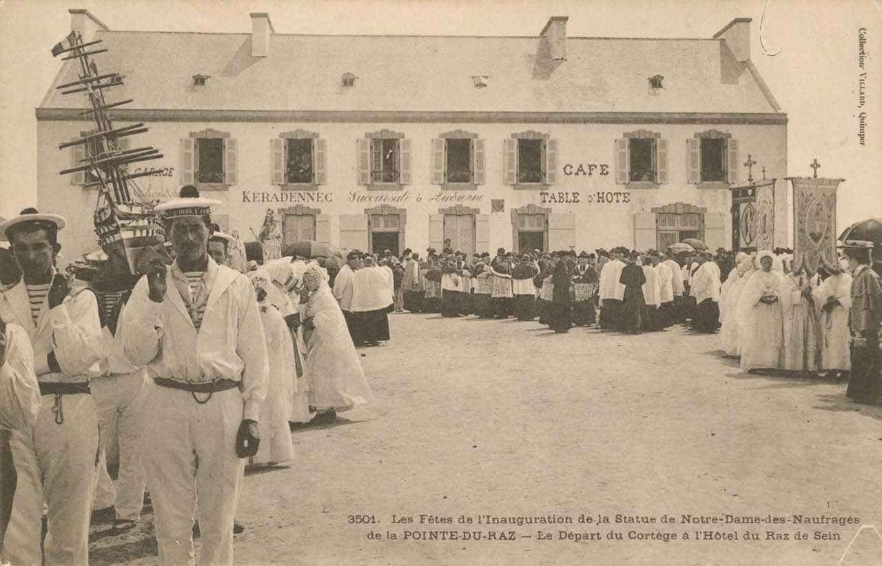 carte postale FETES DE L'INAUGURATION Finistère 1903-1920 020025 Photo