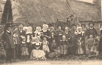 carte postale FESTIN DE CHARROIE Finistère 1903-1920 020050 Photo