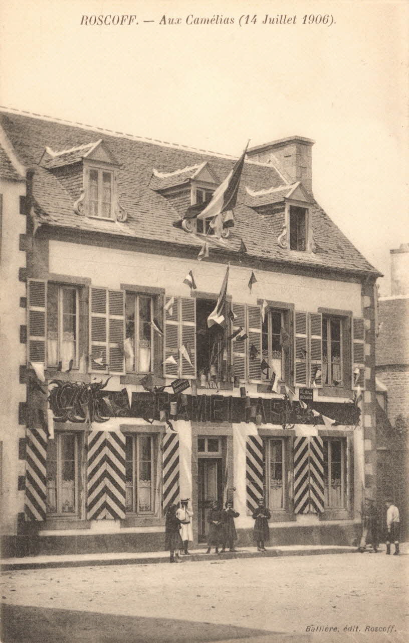 carte postale AUX CAMELIAS Finistère 1906 020051 Photo