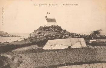 carte postale LE FEU DE SAINTE BARBE Finistère 1903 020052  Photo