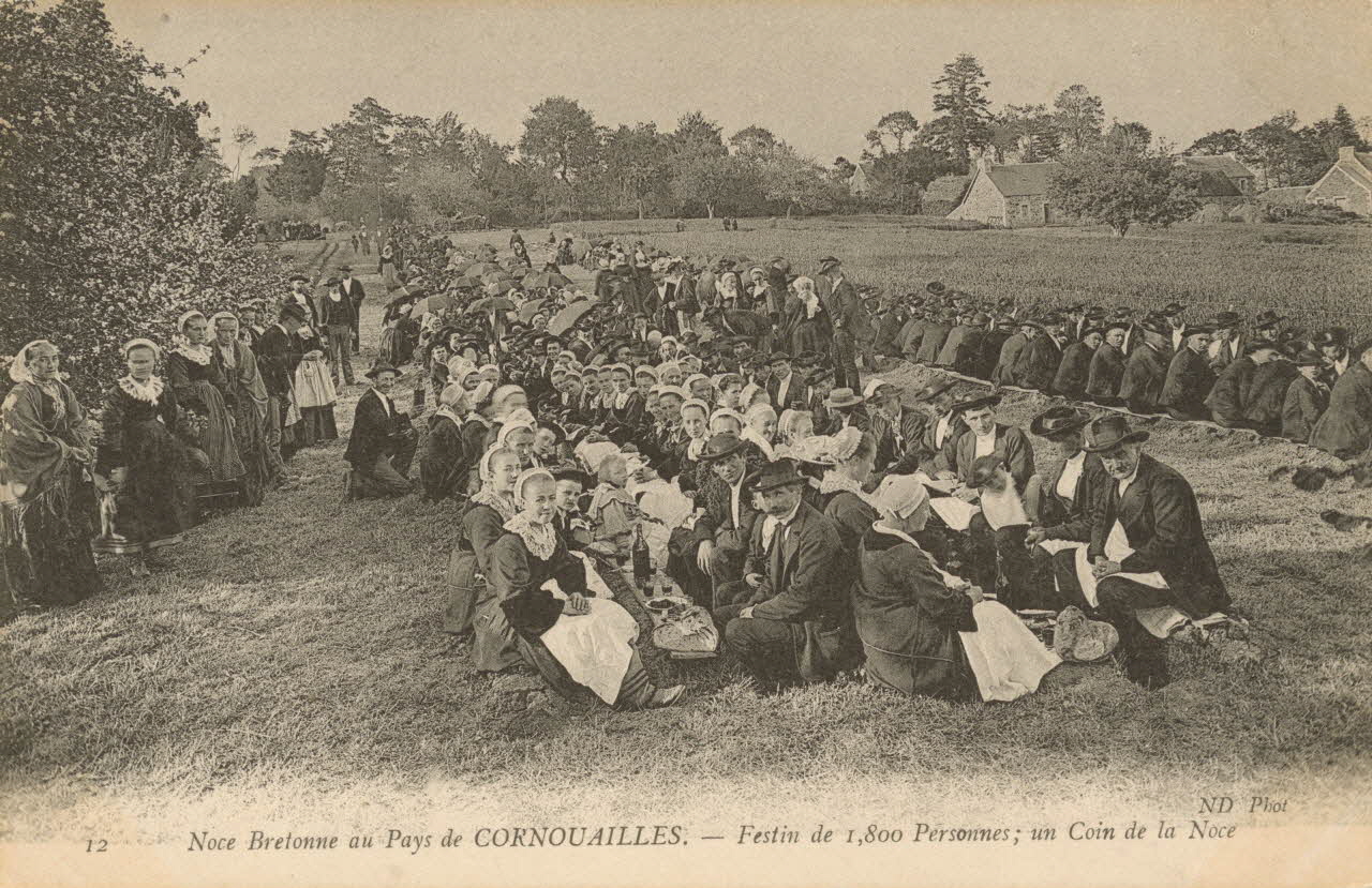carte postale NOCE ; FESTIN DE 1800 PERSONNES 1903-1920 020099 Photo