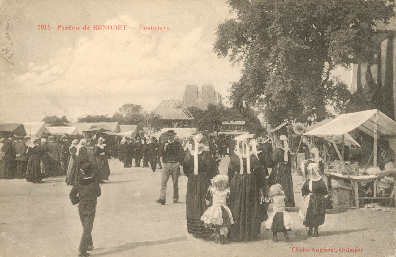 carte postale PARDON DE BENODET, COSTUMES Finistère 1903-1920 020126 Photo