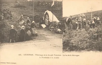 carte postale PELERINAGE DE LA GRANDE TROMENIE Finistère 1903-1920 020178 Photo