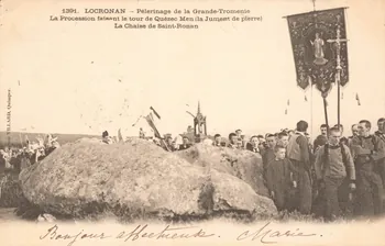 carte postale PELERINAGE DE LA GRANDE TROMENIE Finistère 1902 020179 Photo