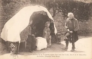 carte postale GRAND PARDON DE LA TROMENIE Finistère 1903-1920 020180 Photo