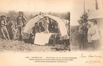 carte postale PELERINAGE DE LA GRANDE TROMENIE Finistère 1902 020182 Photo