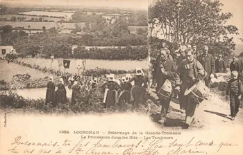carte postale PELERINAGE DE LA GRANDE TROMENIE Finistère 1902 020183 Photo