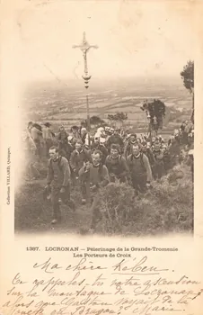carte postale PELERINAGE DE LA GRANDE TROMENIE Finistère 1902 020184 Photo