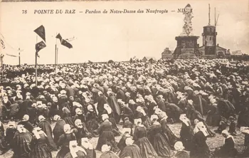 carte postale POINTE DU RAZ 1903-1920 020195 Photo