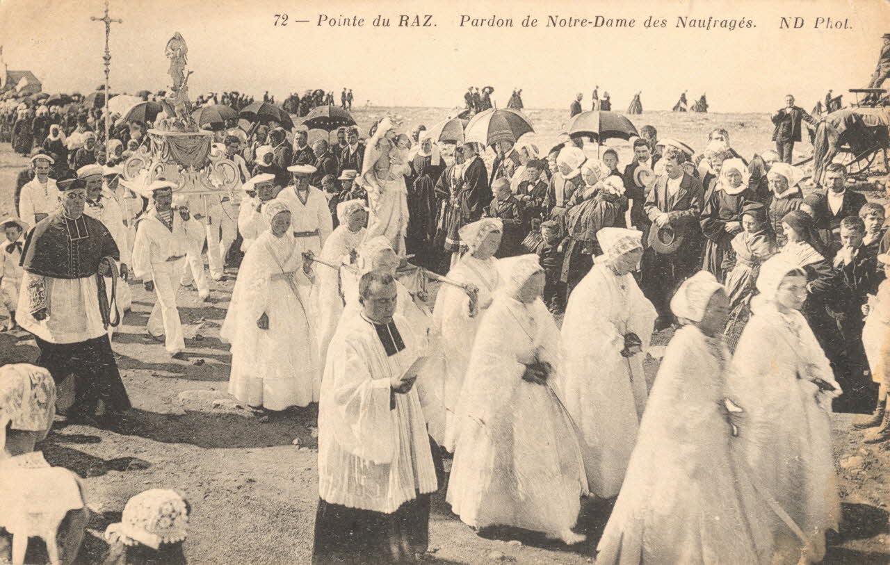 carte postale POINTE DU RAZ 1913 020198 Photo