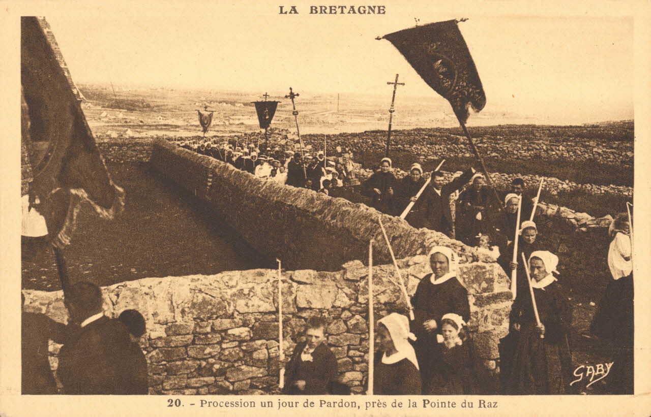 carte postale POINTE DU RAZ 1903-1920 020200 Photo