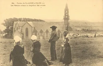 carte postale PELERINS SALUANT LA CHAPELLE Finistère 1903-1920 020208 Photo
