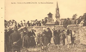 carte postale LA FONTAINE MIRACULEUSE Finistère 1903-1920 020214 Photo