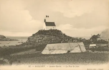 carte postale LE FEU DE JOIE Finistère 1903-1920 020312  Photo
