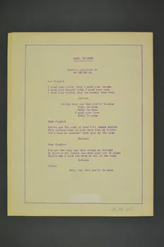 partition de musique petit format 1969.88.315  Photo Mucem