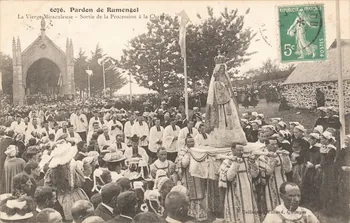 carte postale LA VIERGE MIRACULEUSE Finistère 1908 020320 Photo